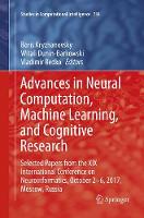 Advances in Neural Computation, Machine Learning, and Cognitive Research