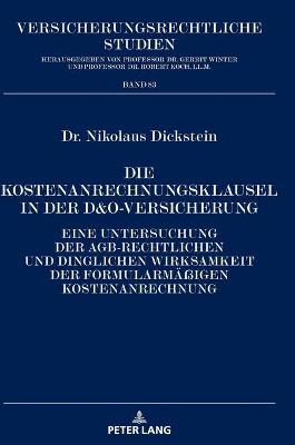 Die Kostenanrechnungsklausel in der D&O-Versicherung