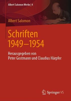 Schriften 1949 - 1954