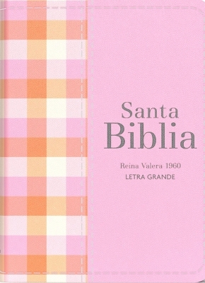 Biblia Rvr 1960 Compacta Simil Piel Cuadros Rosa Claro (Bible Rvr 1960 Compact Size Leatherlike Light Pink Checked Pattern (Spanish Edition)