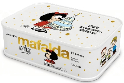 Lata Mafalda: 11 tomos en una lata (!Edicion Feliz aniversario, Mafalda) / Mafalda Collection: 11 Volumes in a Tin Box (Happy Anniversary Edition, Mafalda)