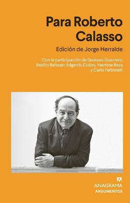 Para Roberto Calasso