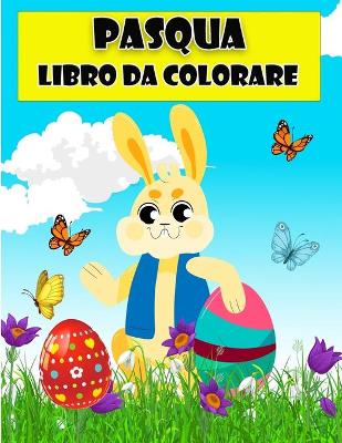 Libro da colorare Pasqua felice per i bambini