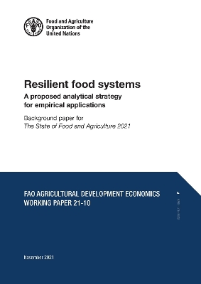 Resilient food systems - A proposed analytical strategy for empirical applications