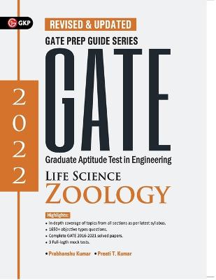 Gate 2022 Life Science Zoology- Guide by Dr. Prabhanshu Kumar, Dr. Nibedita Mukhopadhyay