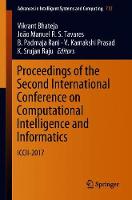 Proceedings of the Second International Conference on Computational Intelligence and Informatics