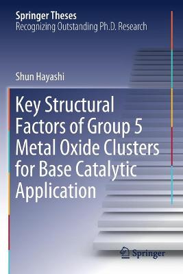 Key Structural Factors of Group 5 Metal Oxide Clusters for Base Catalytic Application