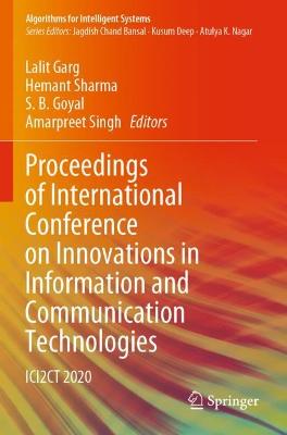 Proceedings of International Conference on Innovations in Information and Communication Technologies