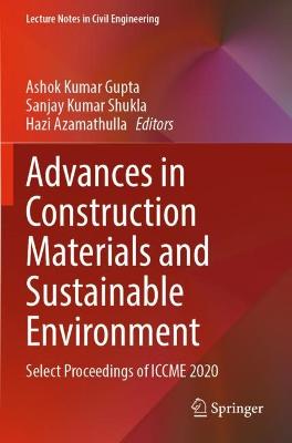 Advances in Construction Materials and Sustainable Environment