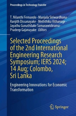 Selected Proceedings of the 2nd International Engineering Research Symposium; IERS 2024; 14 Aug; Colombo, Sri Lanka