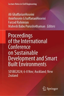 Proceedings of the International Conference on Sustainable Development and Smart Built Environments