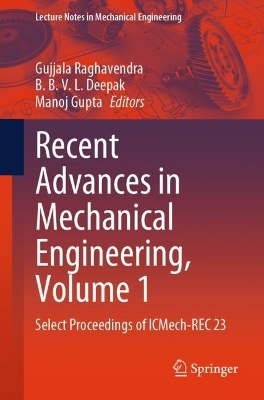 Recent Advances in Mechanical Engineering, Volume 1