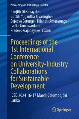 Proceedings of the 1st International Conference on University-Industry Collaborations for Sustainable Development