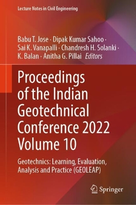 Proceedings of the Indian Geotechnical Conference 2022 Volume 10