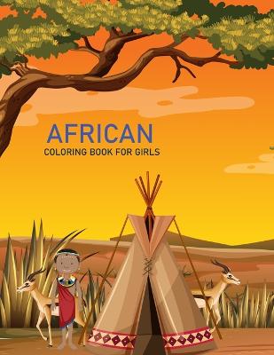 African coloring book For Girls