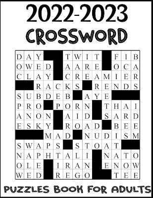 2022-2023 crossword puzzles book for adults