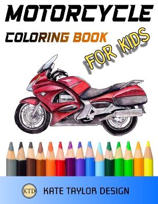 Motorcycle coloring book for kids