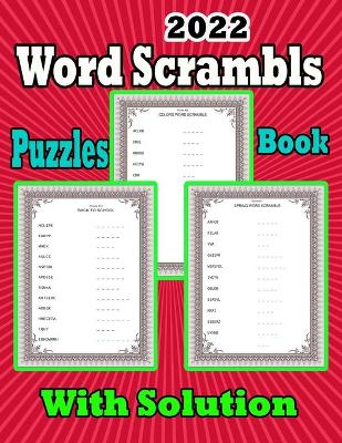 2022 Word Scrambles Puzzle Book With Solution