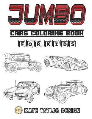 Jumbo cars coloring book for kids