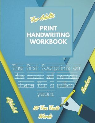 Print Handwriting Workbook for Adults