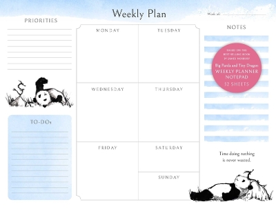 Big Panda and Tiny Dragon Weekly Planner Notepad