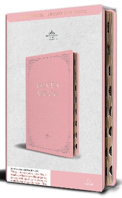 Biblia RVR 1960 letra grande tamano manual, Piel rosada con indice / Spanish Bible RVR 1960 Handy Size Large Print Leathersoft pink with index