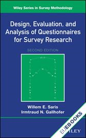 Design, Evaluation, and Analysis of Questionnaires for Survey Research