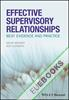 Effective Supervisory Relationships : Best Evidence and Practice